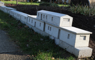 trailer park, Michael Grothusen, garden sculpture, cast cement