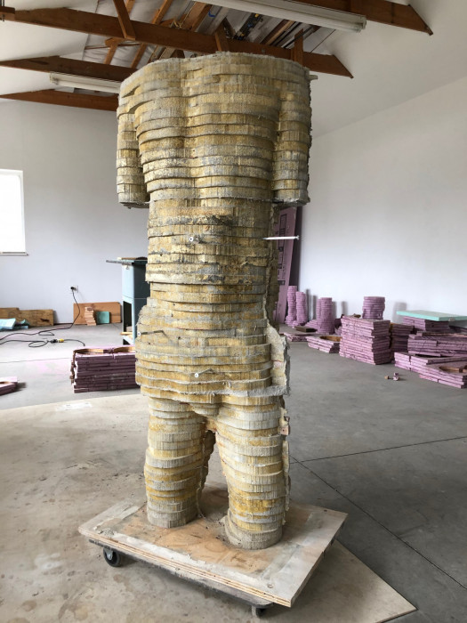 figurative sculpture, cement, Michael Grothusen